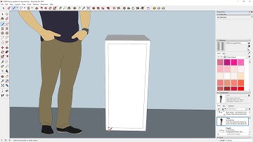 Sketchup: 3D modelling a workbench (Timelapse).