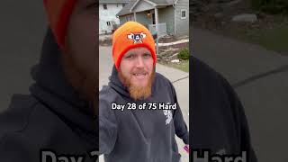 MARINE vet and wife does day 28 of #75hard #75challenge #workout #beard