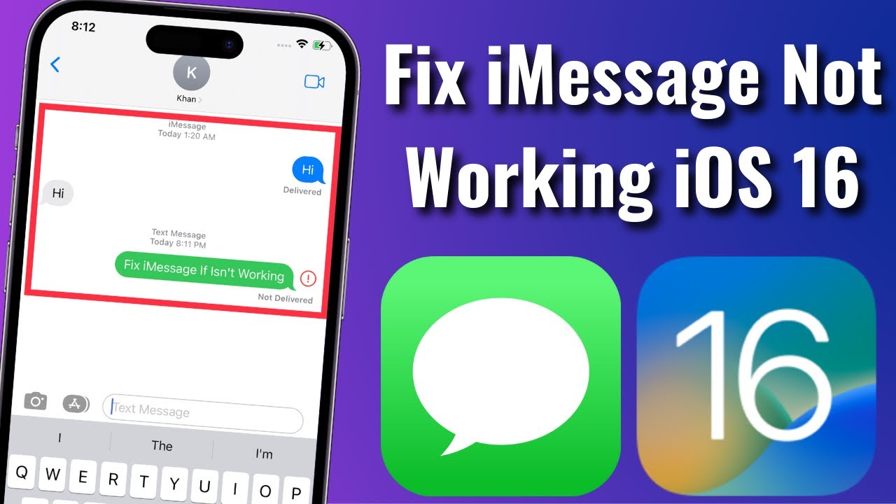 How To Fix iMessage Not Working on Your iPhone in iOS 16 - YouTube