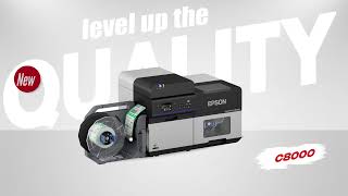 Epson C8000 - Industrial colour label printer - YouTube