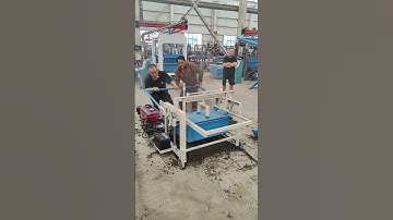 Diesel powered brick making machine#brickmachine #brickwork #constructionchannel #hollowbrick