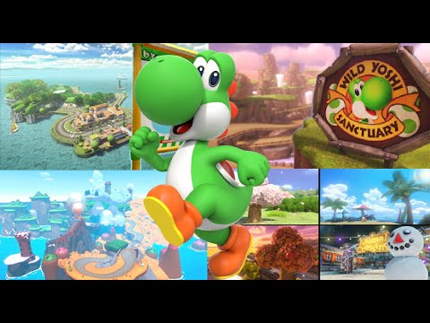 Yoshi Racing Game Yoshi Racing On His Main/Favorite Courses (Mario Kart 8 Deluxe) - YouTube