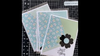 Tuesday Tips and Techniques creating 4 cards with a 6x6 paper and your paper trimmer