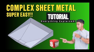 How To Make Complex Sheet Metal Shapes Super Fast! | SolidWorks Convert to Sheet Metal