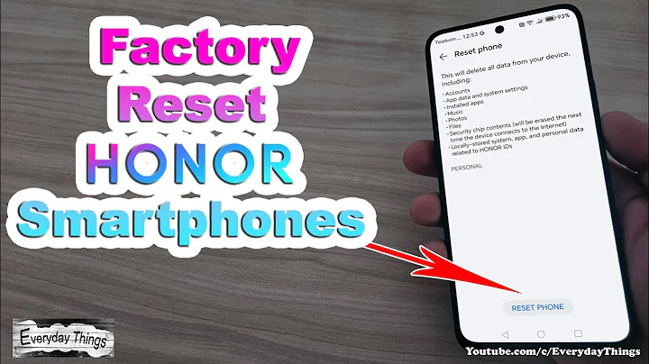 How to Factory Reset Honor Smartphones