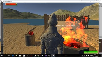 Unity Survival Game Part 1: Fire, Progress Bars, Time Cycle and Menus