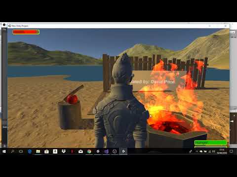 Unity Survival Game Part 1: Fire, Progress Bars, Time Cycle and Menus