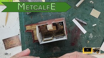 Metcalfe OO/Ho Scale Small Signal Box, PO430 Card Kit with interior