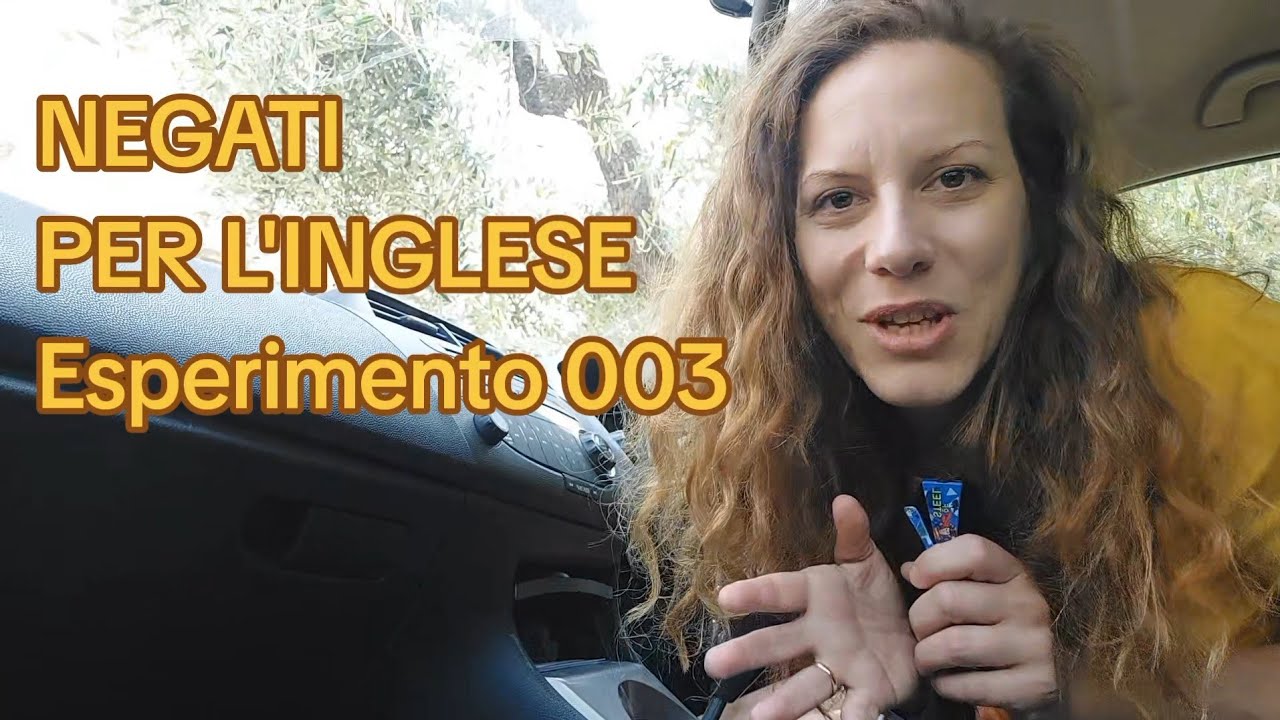 TIPI DI OCCHIALI - Negati per l'Inglese (Esperimento 003)