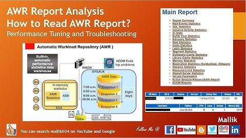 AWR Report Analysis - How to Read AWR Report? Performance Tuning and Troubleshooting - PT 2