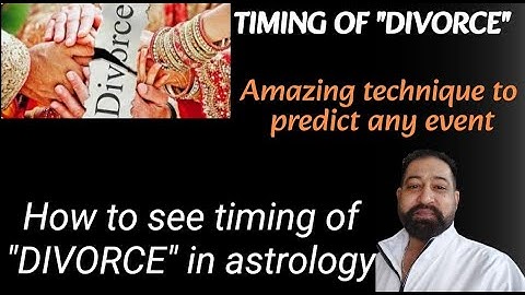 Timing of Divorce | Amazing technique to predict any event | Use of char dasha by Vivek Gogna