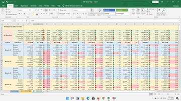 MIS M&E Data Dashboard Using Excel Data Trends