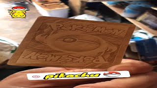 Pokemon Trading Card Wooden Handmade