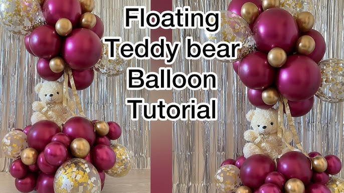 Customizable teddy bear garland 2m - Baby shower decoration