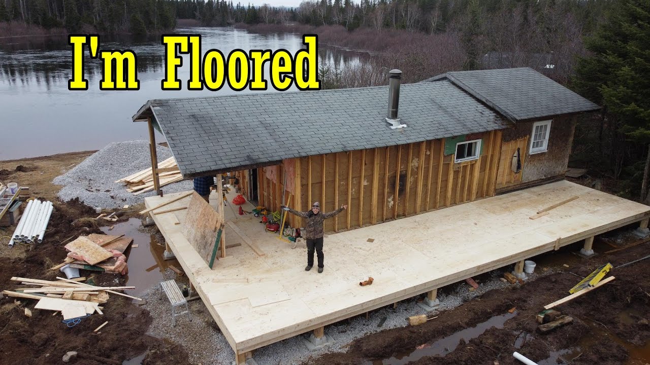 I'm Floored/ Off Grid Cabin Build Ep 5 - YouTube
