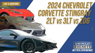 2024 Chevrolet Corvette Stingray 2Lt Vs 3Lt Vs Z06 L The Beast