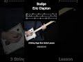 Badge (solo Riff) by Eric Clapton (No Chat) Lesson On 3 String Cigar Box Guitar w Tab