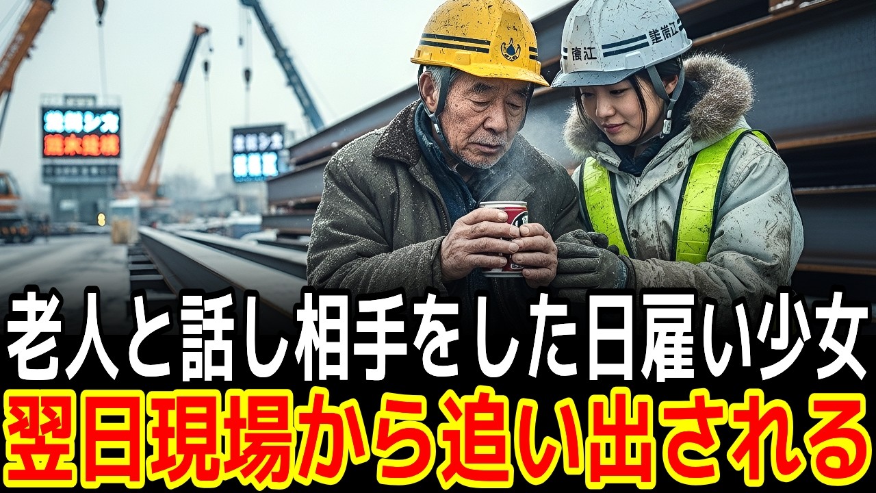 老人と話し相手をした日雇い少女翌日現場から追い出される|感動の実話|衝撃の逆転劇|人生ドラマ|