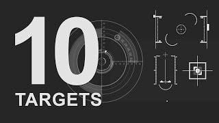 FREE After Effects Template : 10 Detailed Target ELEMENTS! │ Free HUD Elements!