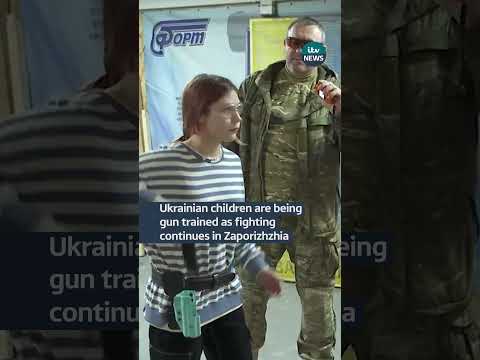 Ukrainian Children Are Being Gun Trained As Fighting Continues In Zaporizhzhia Ukraine Itvnews