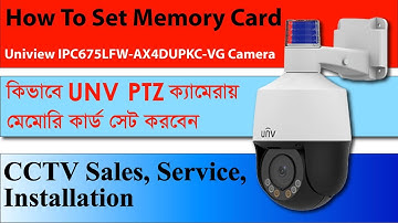 How to Set memory card Uniview IPC675LFW AX4DUPKC-VG Camera