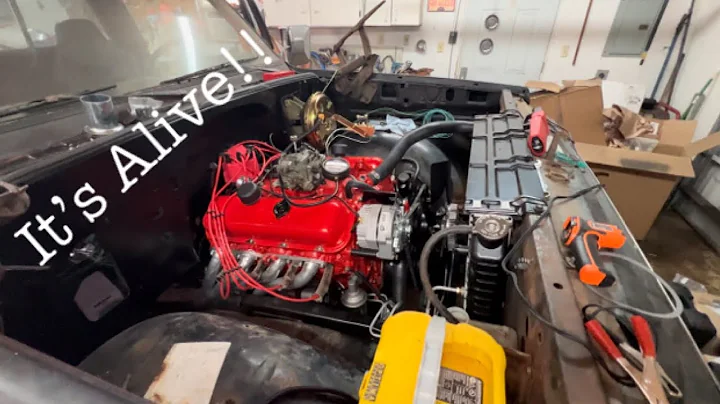 First start of the Big Block 454 C10 with open headers!!!