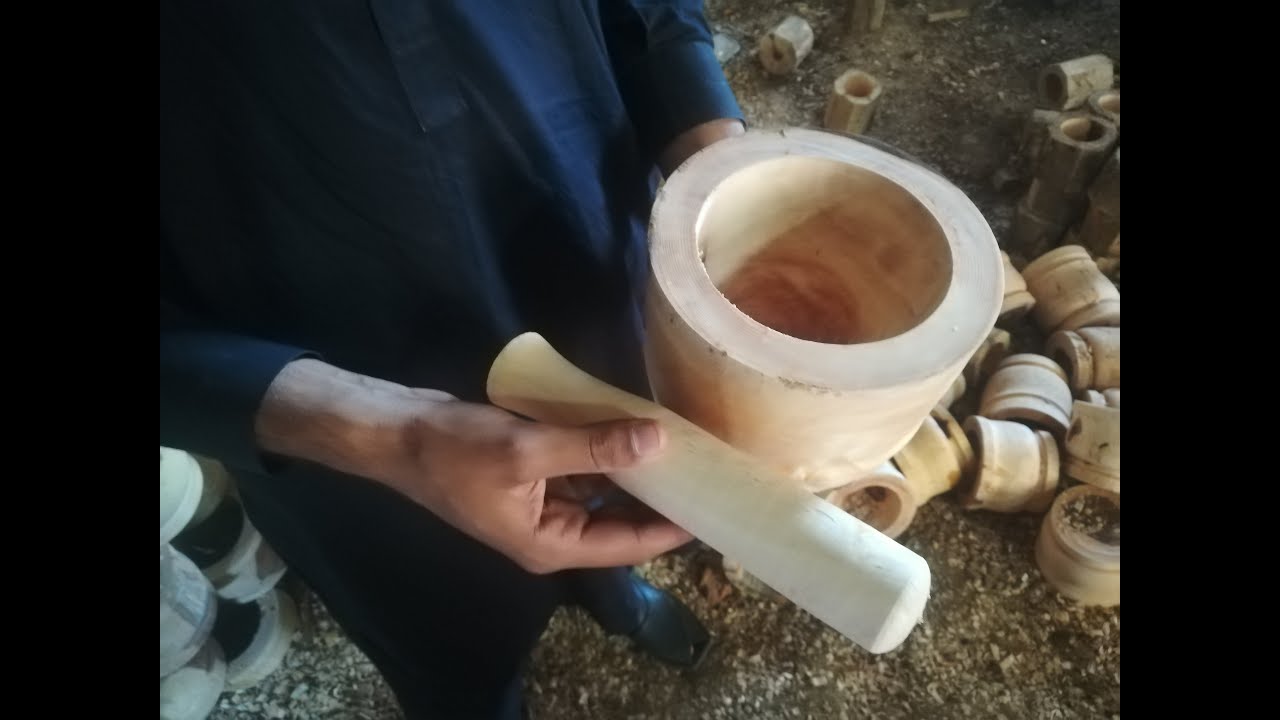 DIY: How to make wooden Mortar and Pestle || Wordmaker - YouTube