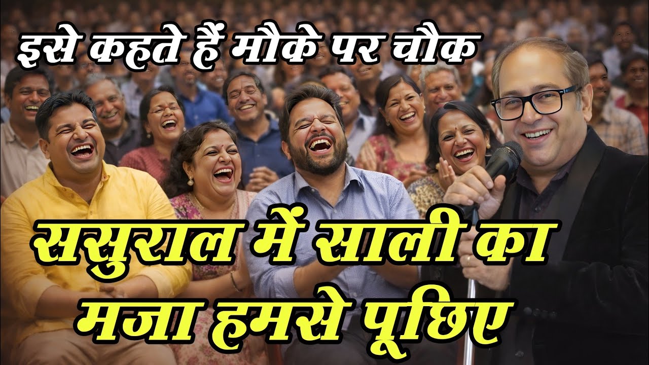 ससुराल में साली का मजा हमसे पूछिए जमकर लगे ठहाके भाभियों ने लिया मजा | Comedy 