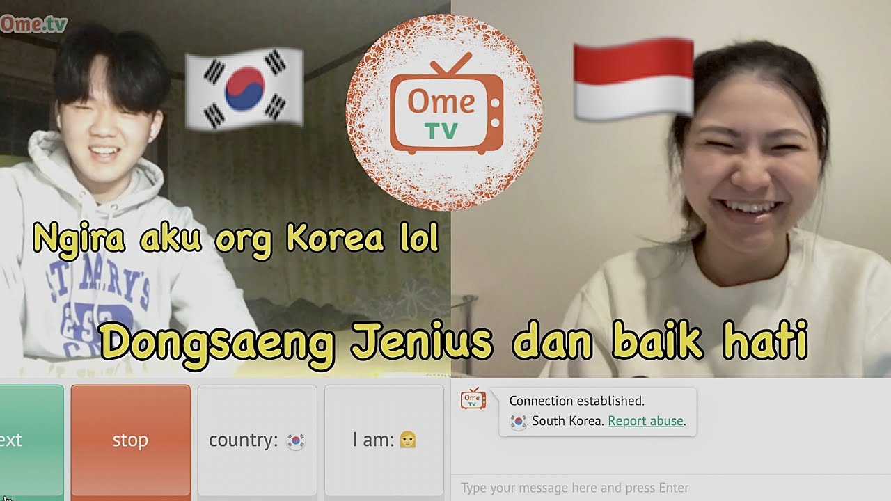 ngobrol sama adek org Korea  di Ome TV 🇰🇷🇮🇩