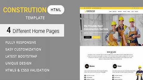 Construct - Construction and Building Website Template | Themeforest Website Templates and Themes
