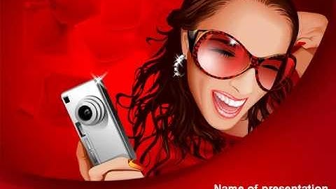 Free Compact Camera PowerPoint Template by PoweredTemplate.com