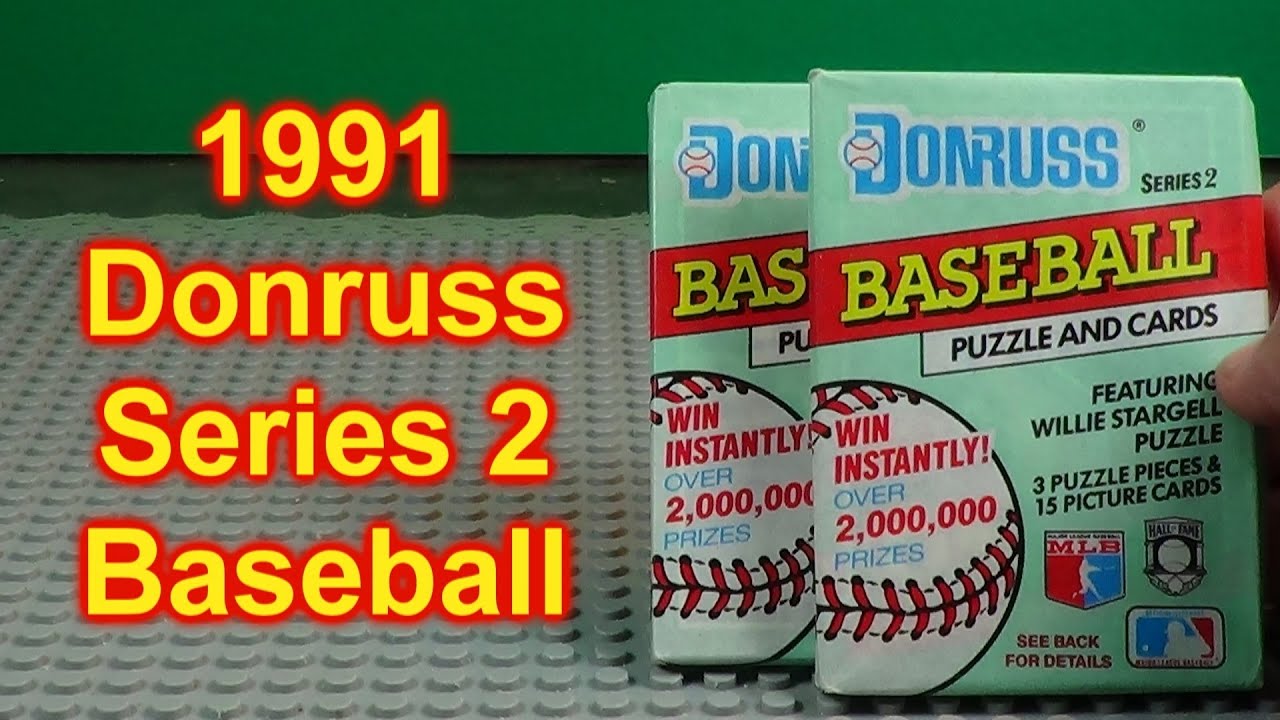 1991 Donruss Baseball Series 2 Opening 2 Packs Of Cards Who Did I Find? -  YouTube