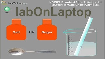 NCERT Class 9th - Activity 1.1 | Matter is made up of Particles | labOnLaptop | Virtual Lab