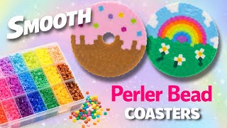 Full Satisfying Fuse Bead DIY: Making Smooth Doughnut & Rainbow Perler Coasters! 🍩🌈  News