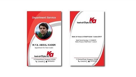 how to Design a Company ID card in corelDraw 2019