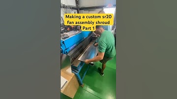 S13 custom fan shroud Part 1 #foryou #cars #nissan #yt  #s13 #240sx #shorts #fabrication #welder