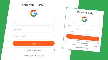 Creating a Responsive Login and Registration Form with HTML, CSS, Bootstrap - Tutorial