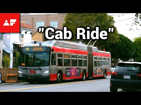 SF Muni Route 30 Trolley Bus PoV Ride: Sports Basement to Caltrain