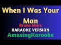 When i was your man karaoke  bruno mars