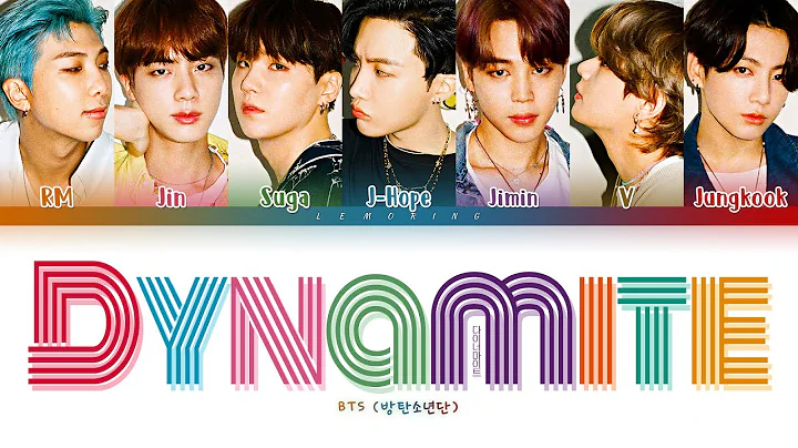 BTS Dynamite Lyrics (방탄소년단 Dynamite 가사) [Color Coded Lyrics/Eng]