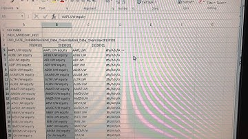 Retrieve Index Members From Bloomberg using VBA