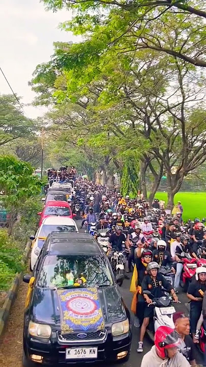 Konvoi Perjalanan Acara SURAN AGUNG2025 Pencak Silat PSHW TM SH WINONGO STK MADIUN INDONESIA #shorts