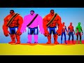 Epic 558 GTA 5 Ragdoll Battle - Spider-Man vs Minions & Hulk #HADI4T5GAMING