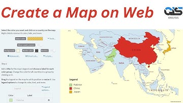 How to create a map online without any software || Within Seconds || MapChart || GIS ||
