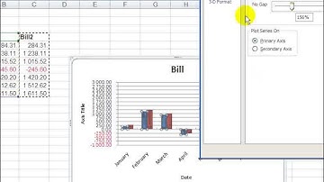 Customise series in a chart in Excel 2007 Graphs. Invert colours for negative and more
