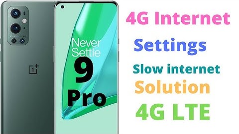 OnePlus 9 Pro Internet 5G 4G Settings Hindi Urdu