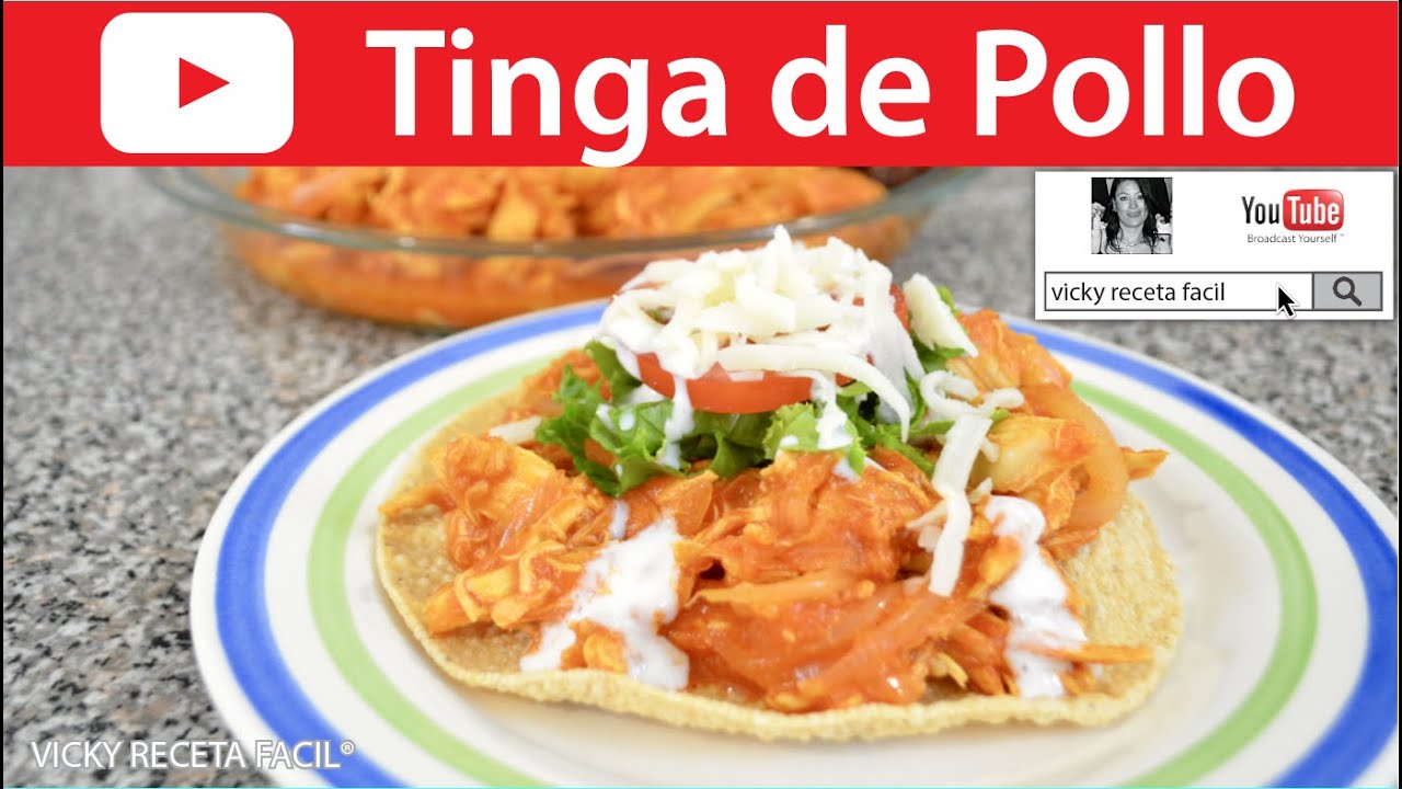 CÓMO HACER TINGA DE POLLO | Vicky Receta Facil - YouTube