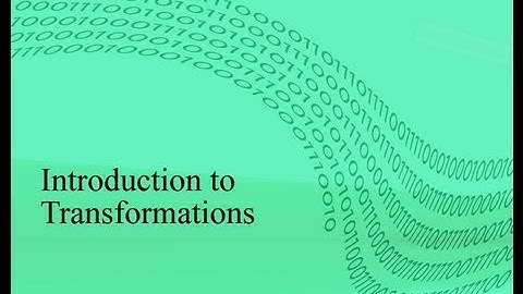 Transformations: Translation,Rotation, Scaling and Reflection