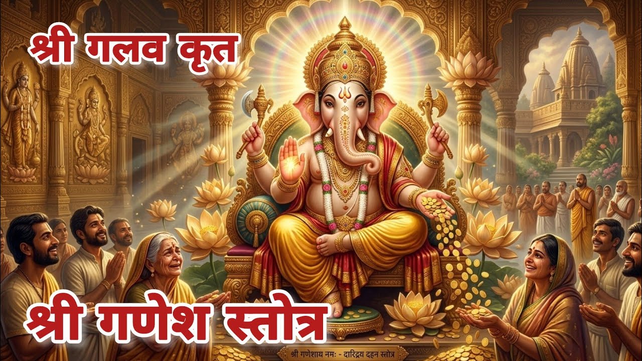 श्री गलवकृत गणेश स्तोत्रम् | Powerful Ganesh Stotra for Removing Obstacles | Siddhi Vinayak Bhajan