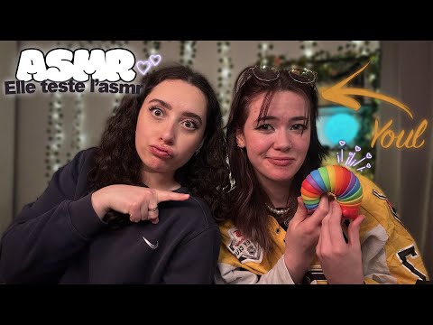 🌙 ASMR FRANÇAIS : MON AMIE TESTE L'ASMR POUR LA PREMIÈRE FOIS 💜
